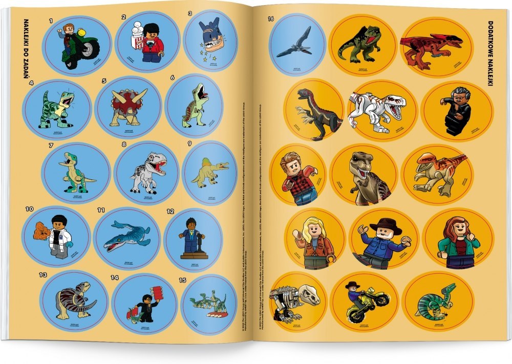 JURASSIC WORLD AM AMEET STICKERS A4 PAINTING BOOK